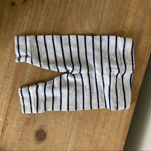3 pairs of blue striped Newborn pants